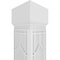 Ekena Millwork Craftsman Classic Square Non-Tapered Shaker Fretwork Column w/ Mission Capital & Mission Base CC1008ENSHKMIMI - alternate 2
